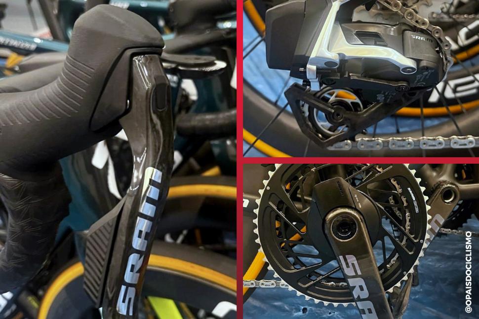 New SRAM Red AXS is leaked - images by @opaisdociclismo - April 2024