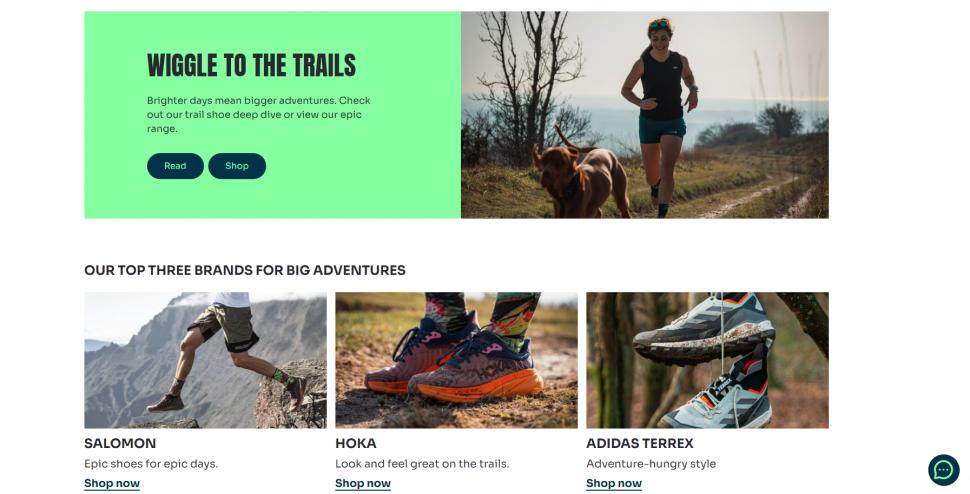 New Wiggle website