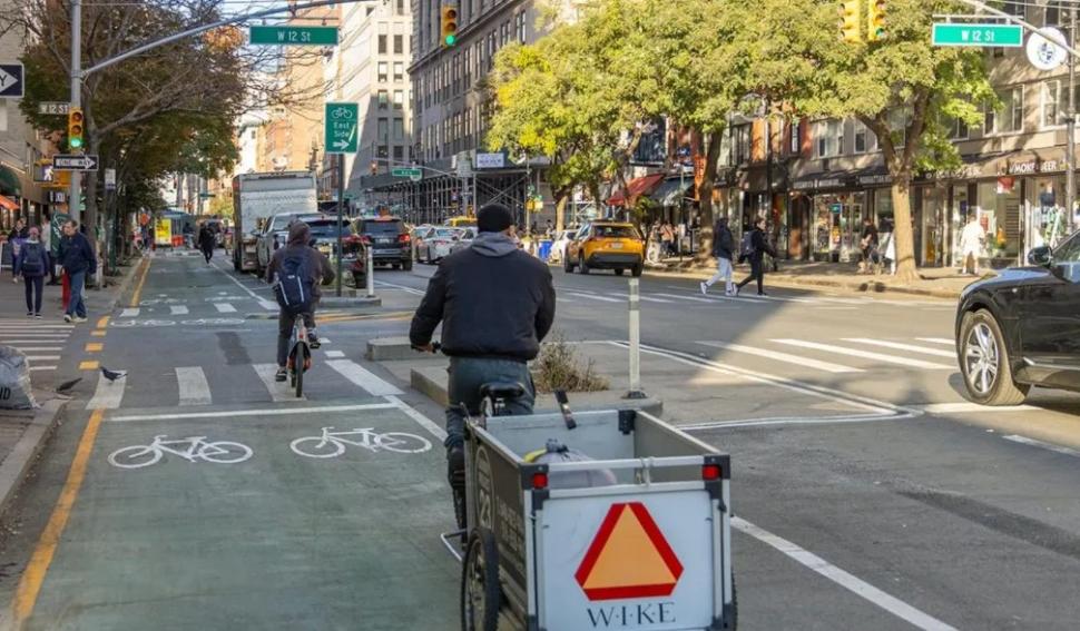 New York Sixth Avenue wider cycle lane plans (Department of Transportation)