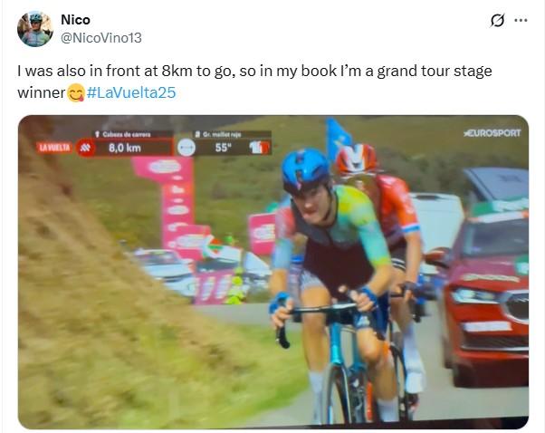 Nico Vinokourov on Bernal Vuelta stage win