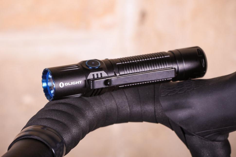 Olight M2R Warrior 1500 lumen rechargeable tactical LED torch - clip.jpg