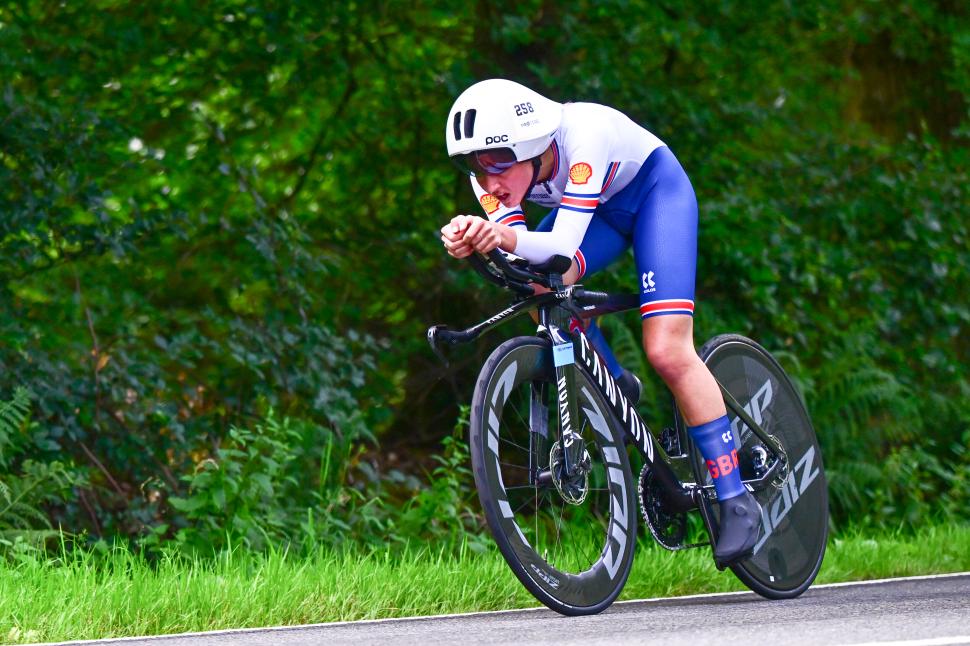 Cat Ferguson, 2023 world road race championships, Glasgow (Pauline Ballet/SWpix.com)