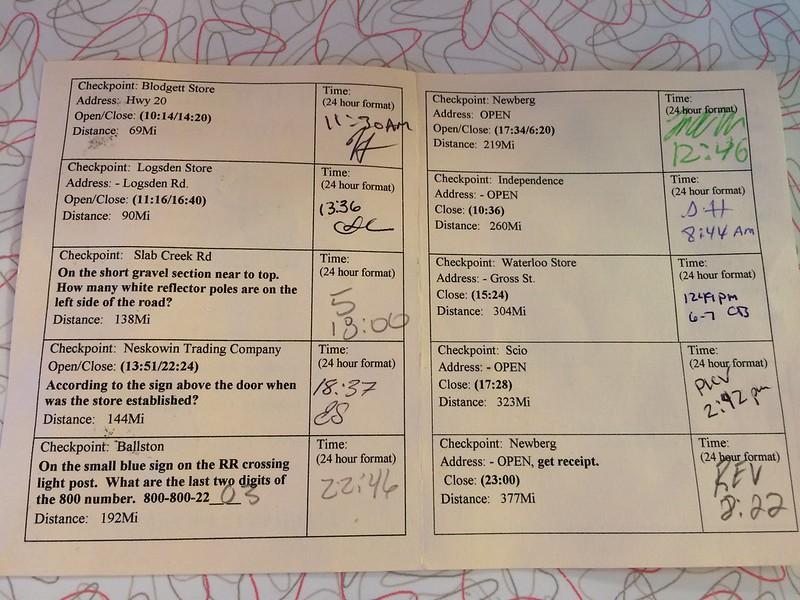 PBP brevet card (Michal Young, licenced under CC BY-SA 2.0 on Flickr Creative Commons)