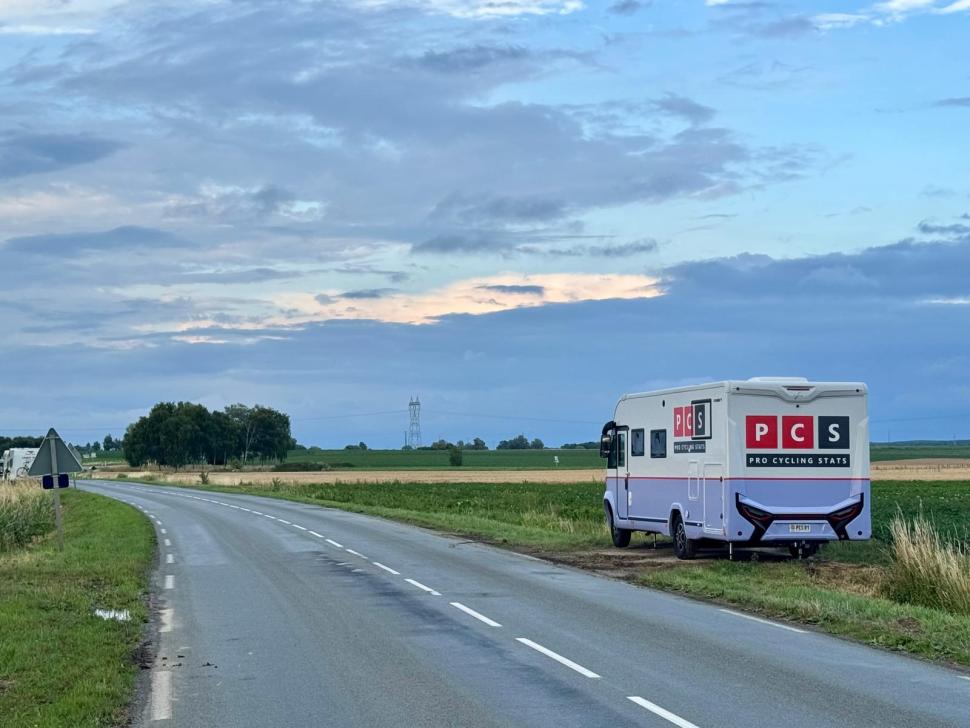 PCS van, roadside 2025 Tour de France