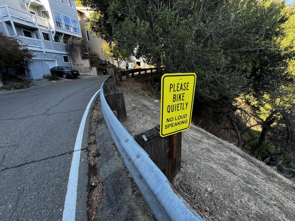 Please Bike Quietly sign (Matthew Lewis)
