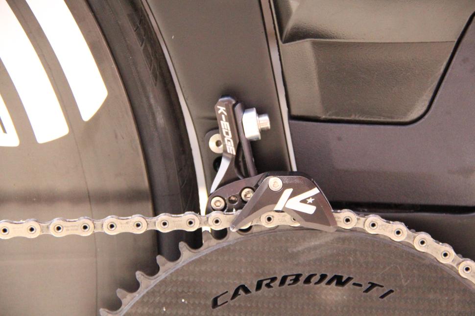 Pogacar Colnago TT1 time trial bike - chain keeper