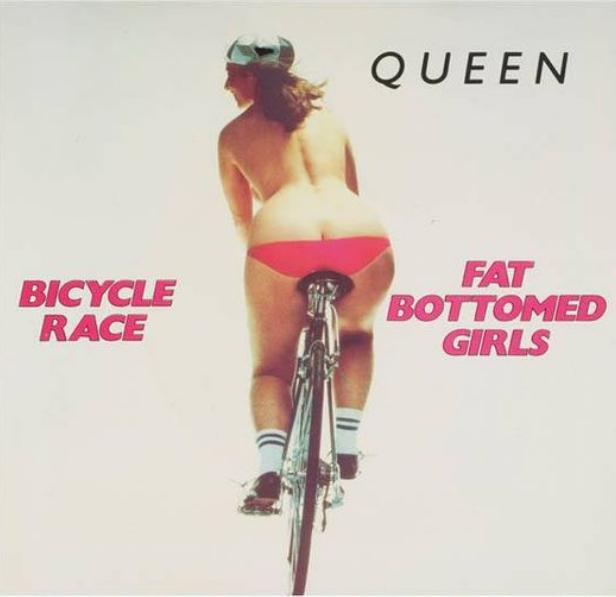 Queen Bicycle race single cover (public domain)