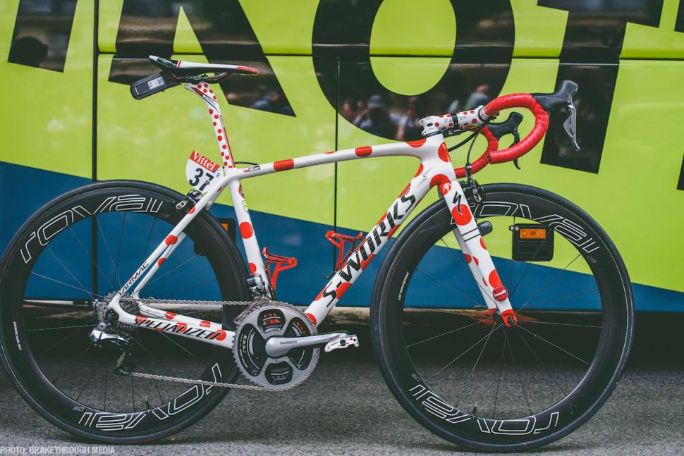 Rafal Majka polka dot Specialized Tarmac 9.jpg