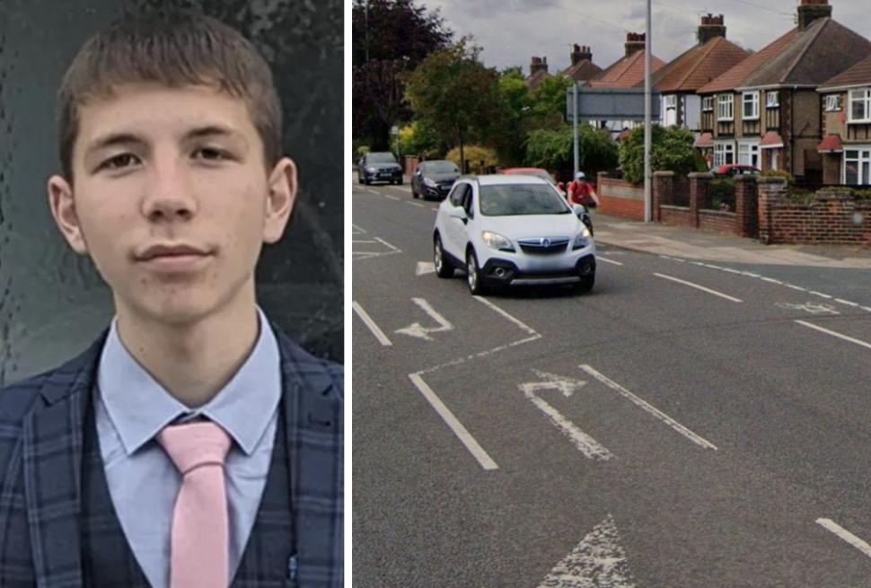 Rhys Shepherd (Humberside Police) and Laceby Road, Grimsby (Google Maps)
