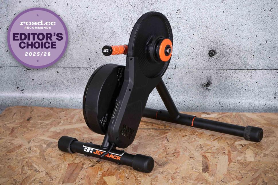 roadcc recommends awards 2025-26 - Accessories of the Year - Editors Choice - JetBlack Victory Smart Trainer with Zwift Cog and Click