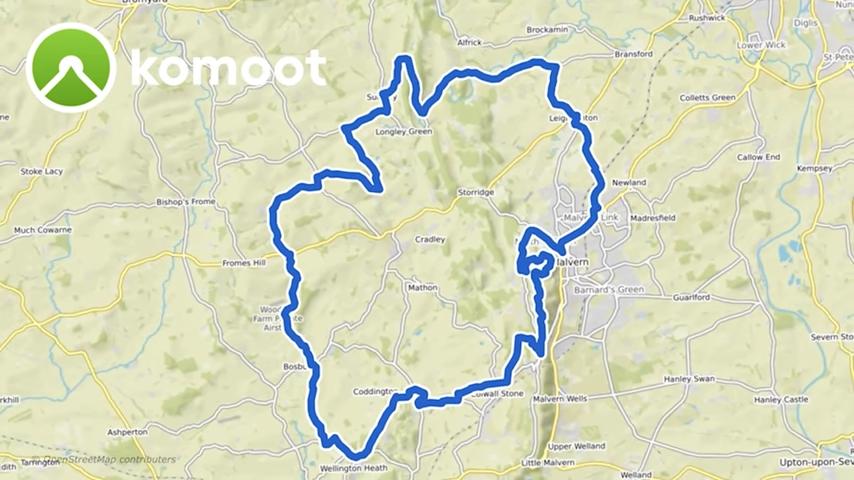 road.cc Recommends Episode 7 - recommended route komoot screenshot