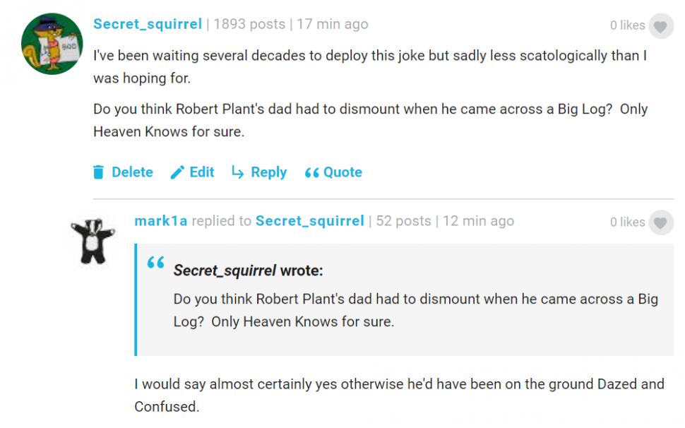 robert plant comments screenshot