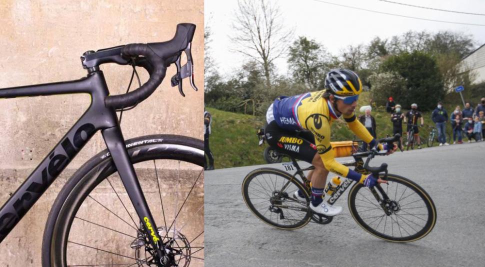 Roglic 2021 Cervelo R6 or R5 4 Headtube