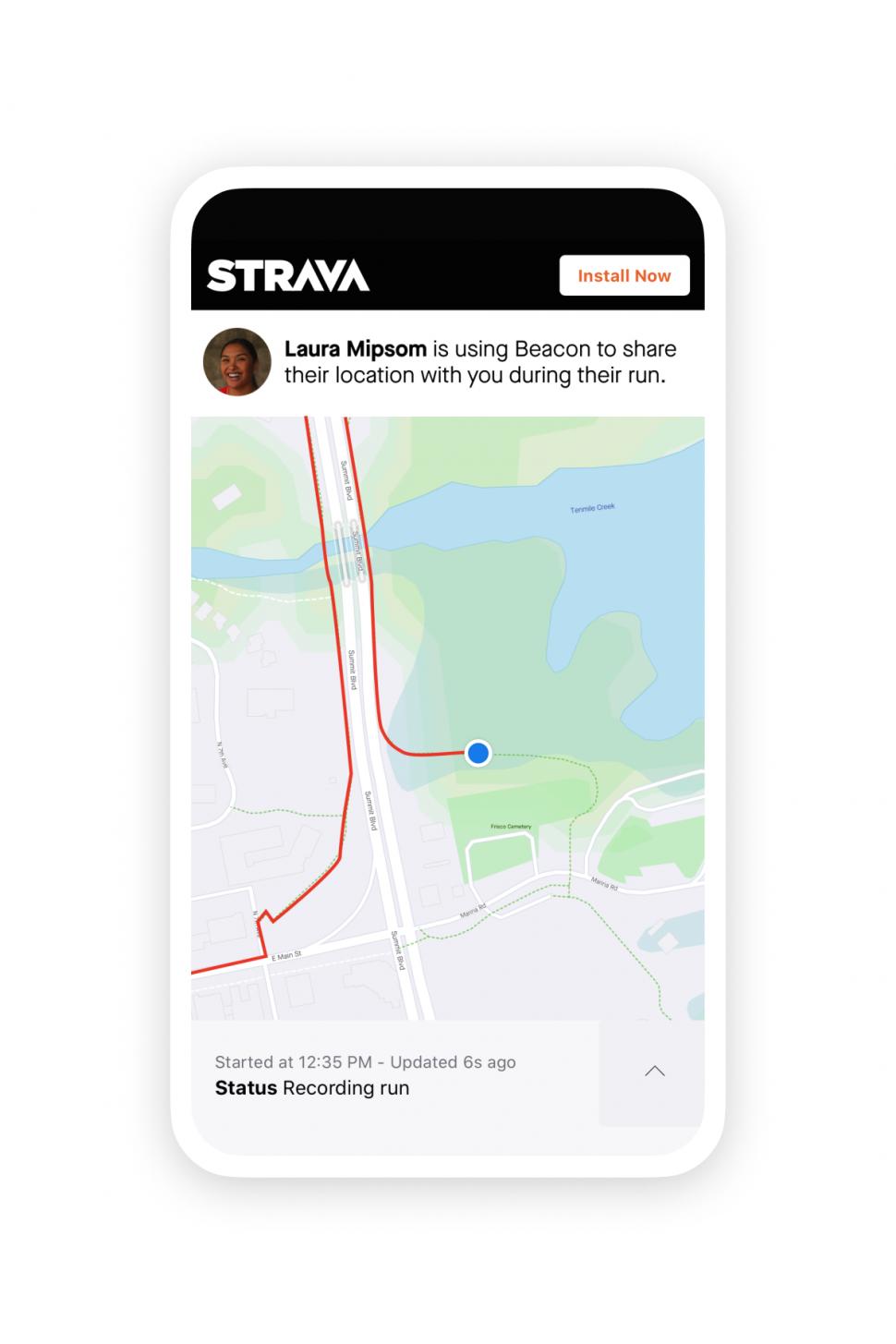 2021 Strava Beacon free screen