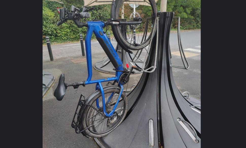 Sainsbury's bike parking stand, Alder Hills, Dorset