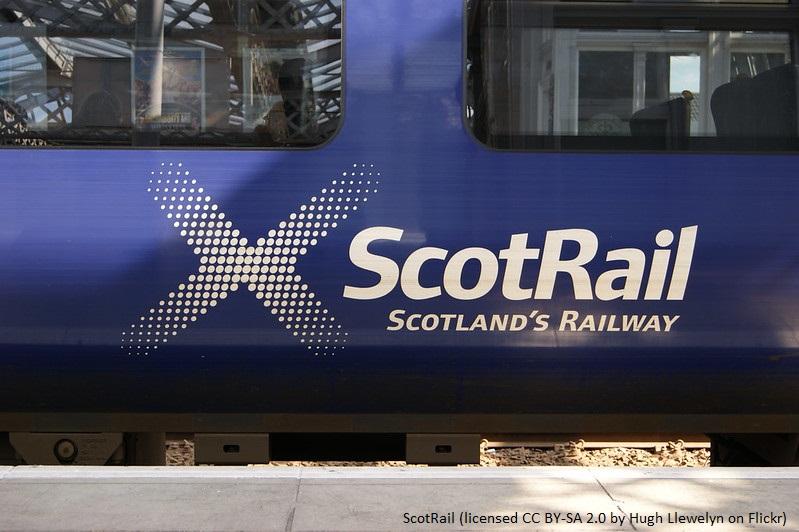 ScotRail (licensed CC BY-SA 2.0 by Hugh Llewelyn on Flickr)