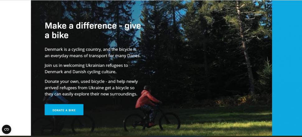 Denmark's donate a bike scheme