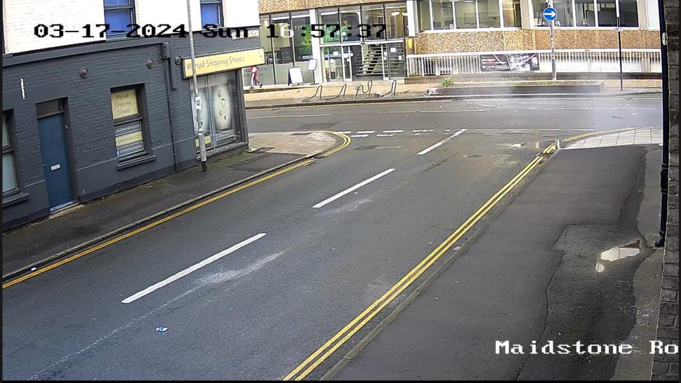 Ferrari driver destroys bike rack (YouTube/Conisford Court)
