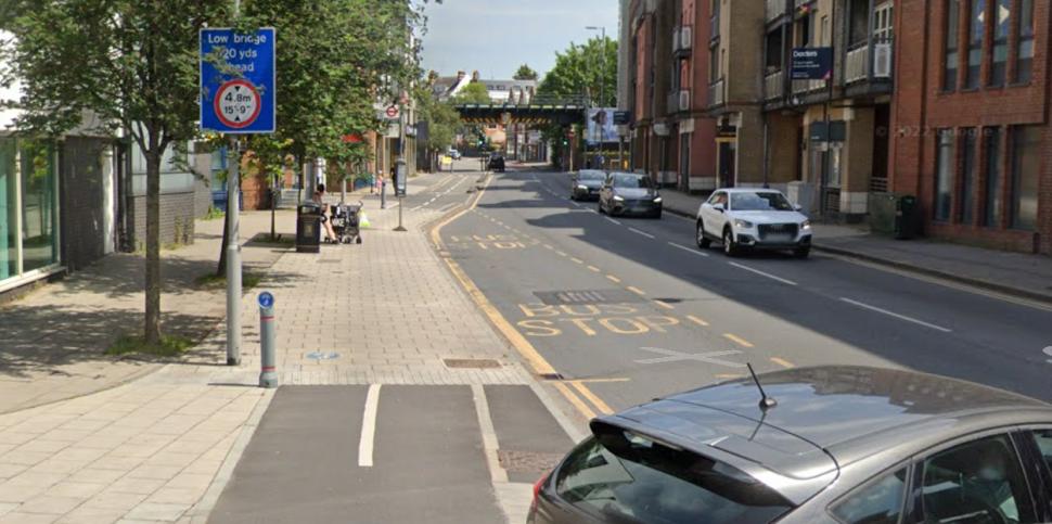 Kingston cycle lane (Google Maps)