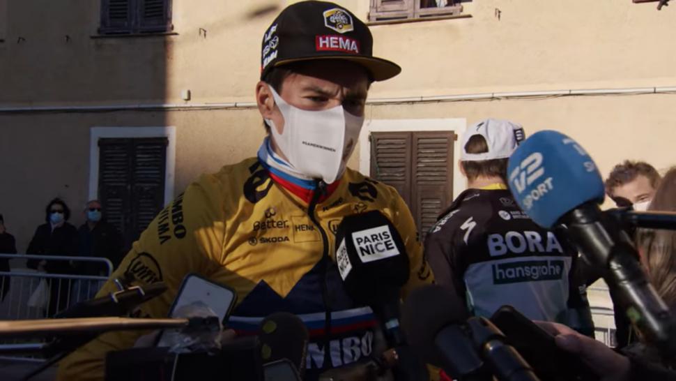 Primoz Roglic Paris-Nice 2021 (via YouTube Cycling Pro Net)