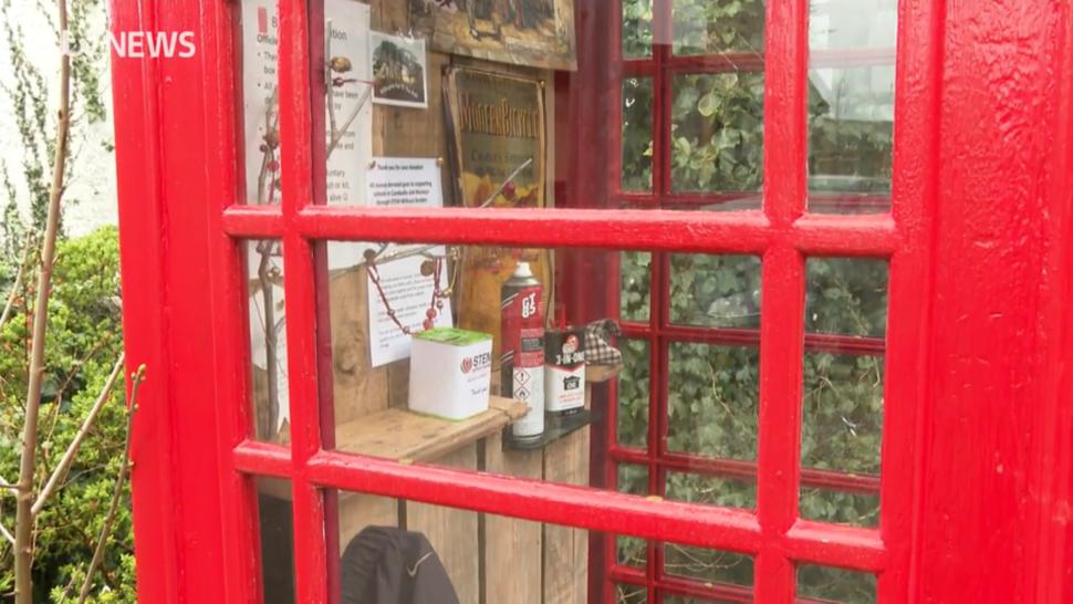Phone box maintenance station (via ITV report)