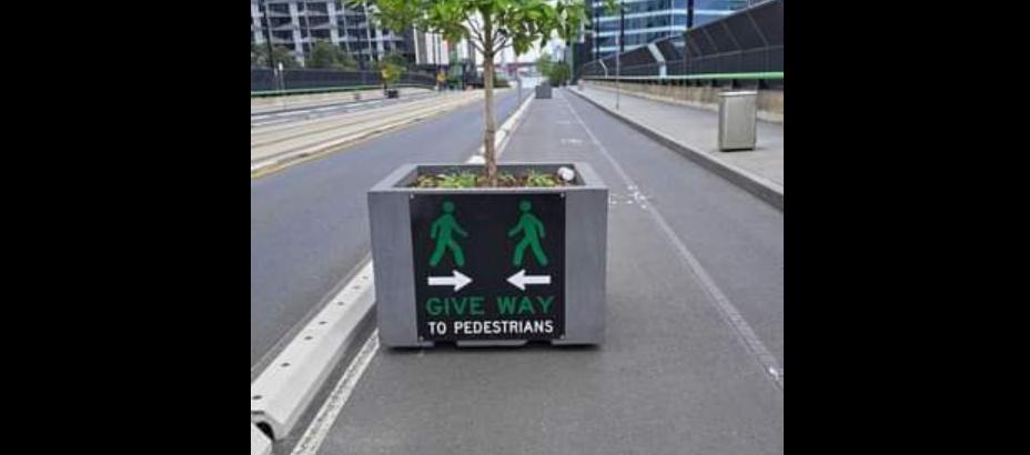 Melbourne Trobe Street bike lane (Bicycle Network)