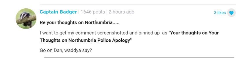 Live blog comment