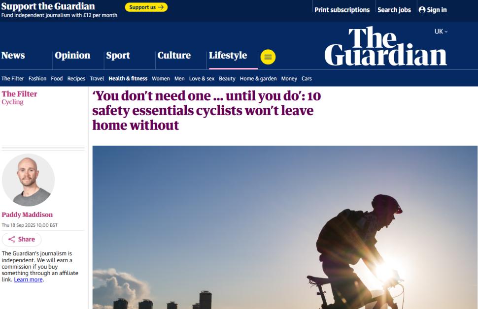 Guardian cycling list