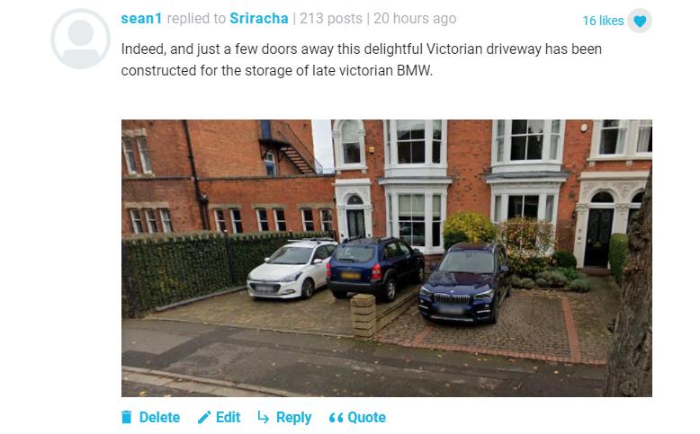 Leicester bike shed comments
