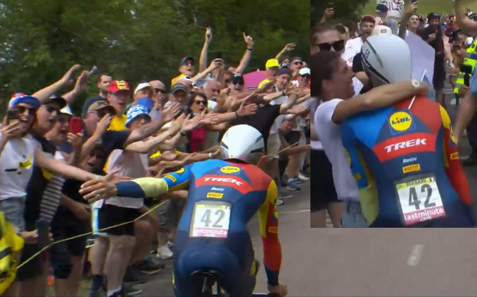 Julien Bernard enjoys Tour de France time trial (Eurosport)