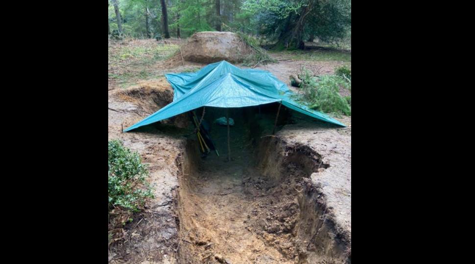 New Forest mountain bike trail (Image: Nicky Searle/ New Forest Litter Pickers Facebook)