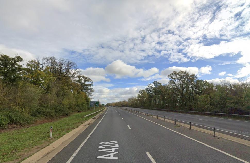 A428 near Hardwick