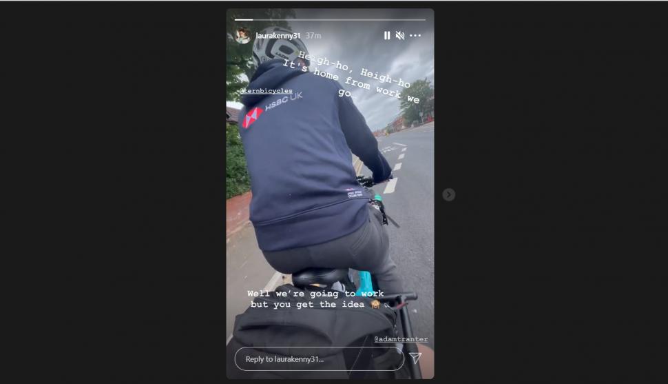 Laura Kenny cargo bike