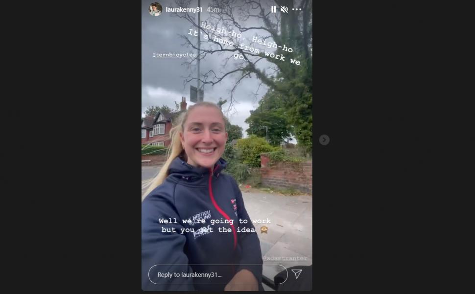 Laura Kenny cargo bike