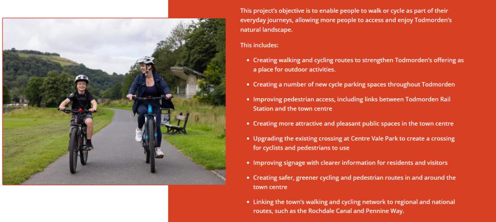 Cycle lane proposals (Todmorden Town Deal)
