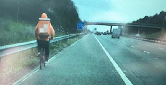 M5 cyclist (Gloucestershire Police)
