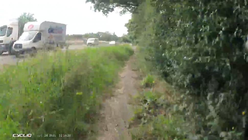 A12 cycle lane (via Georgina Wilcox/Twitter)