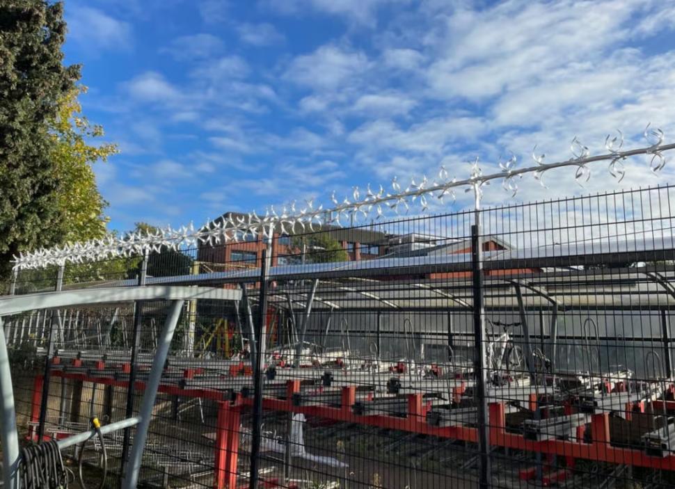 Bishop's Stortford station cycle compound 