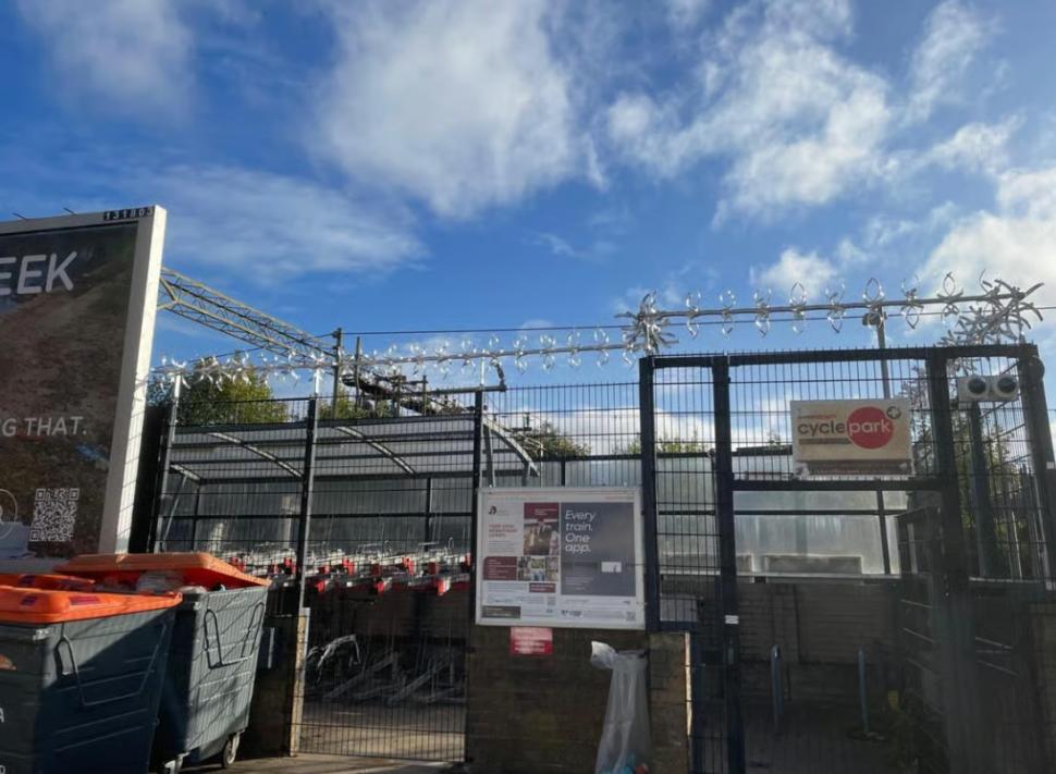 Bishop's Stortford station cycle compound 