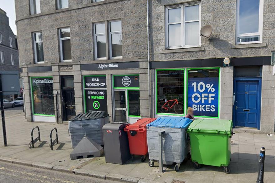 Alpine Bikes, Aberdeen (Google Maps)