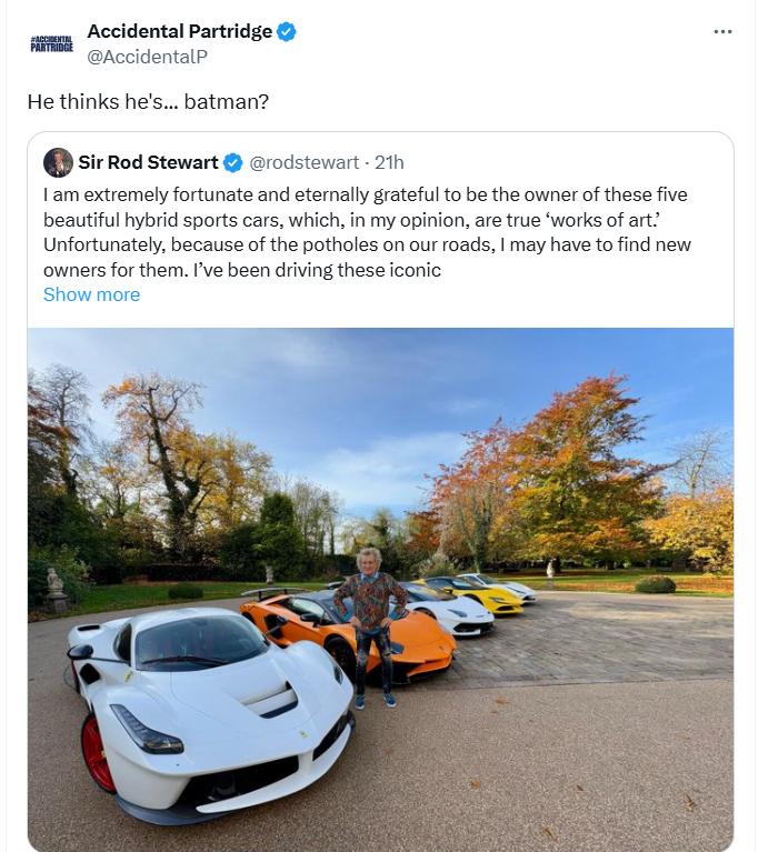 Rod Stewart potholes (Twitter)