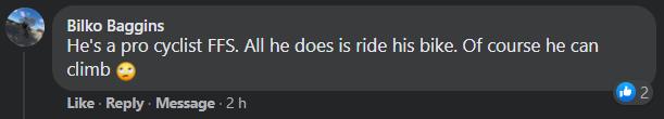 Cav Facebook comment