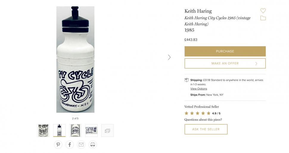 Keith Haring City Cycles 1985 Bidon