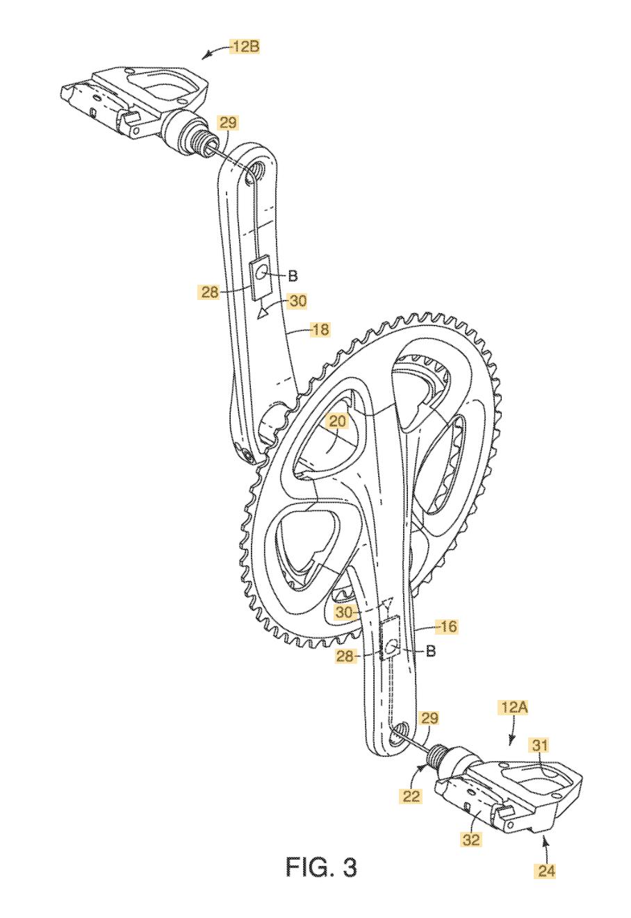 Shimano Power Meter Pedals Patent 1