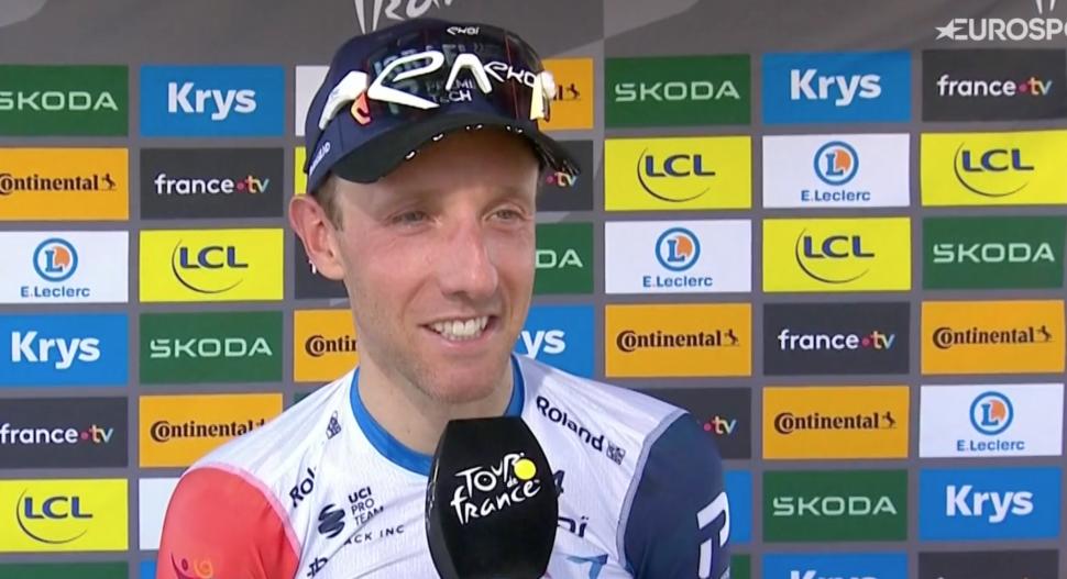2023 Michael Woods Ekoi podium glasses - Eurosport