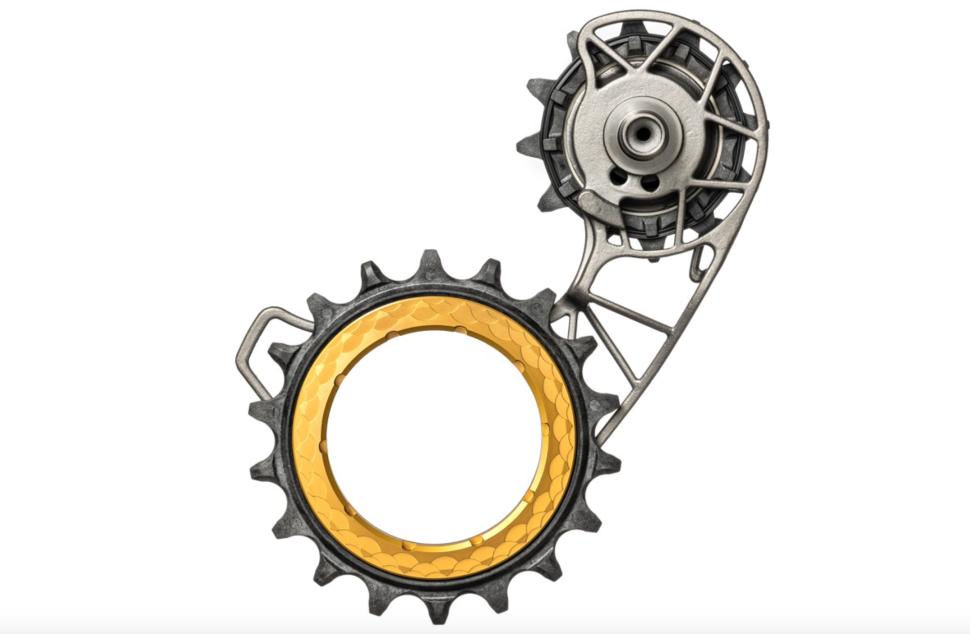 2024 AbsoluteBlack Hollowcage Titanium oversized pulley cage gold