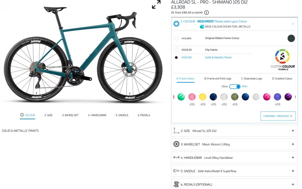 Ribble bikebuilder