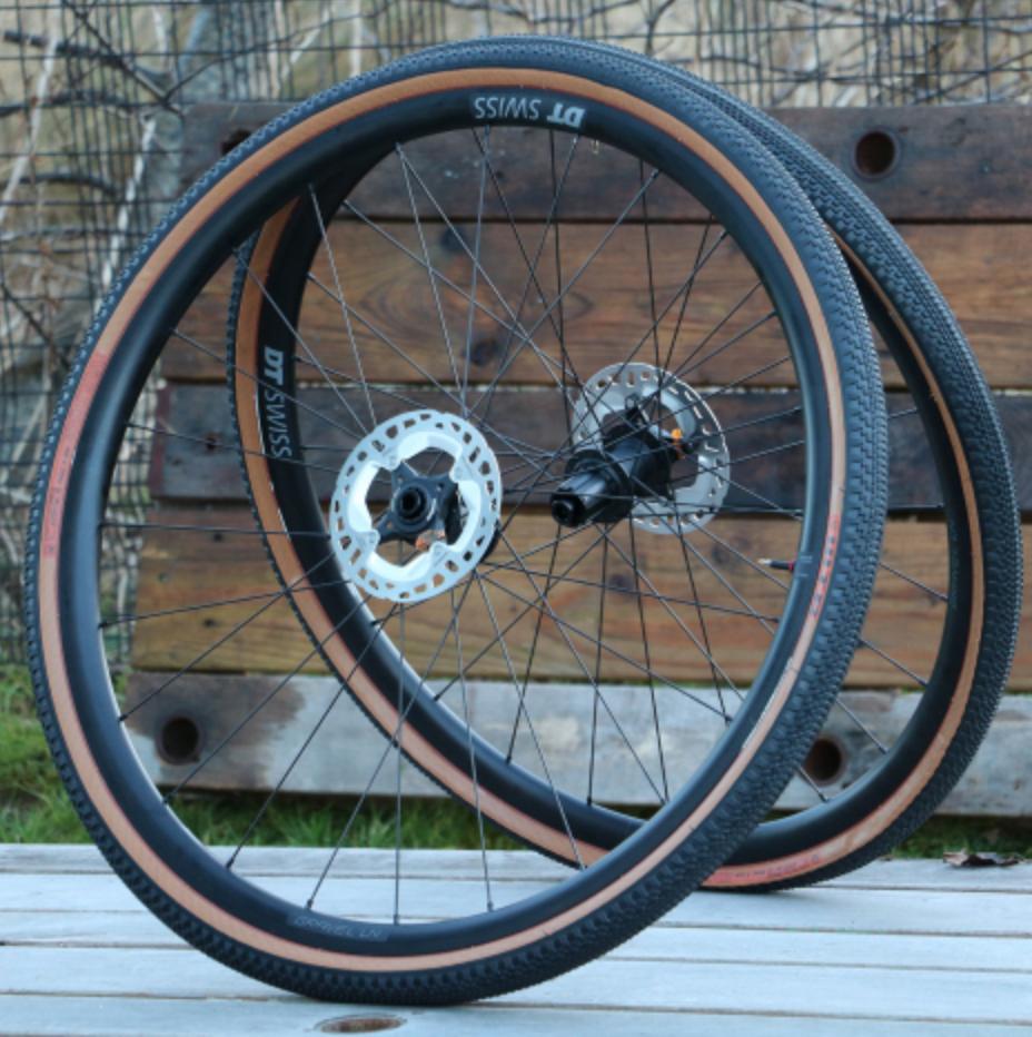 DT Swiss gravel wheelset with WTB tyres
