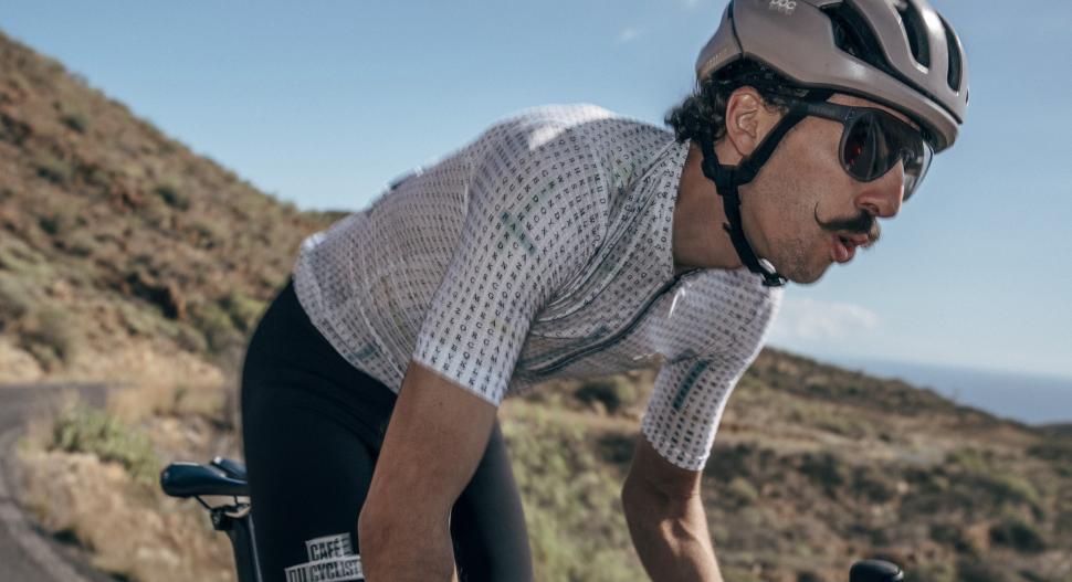 2025 Cafe du Cycliste angeline word search jersey riding shot