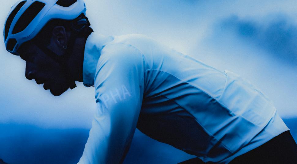 2025 Rapha Pro Team Shadow Collection riding shot 3